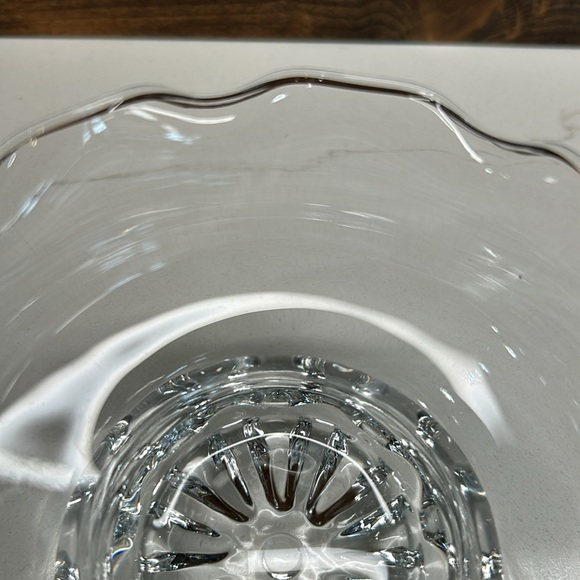 🌻4/$20 Vintage Studio Nova Citadel Footed Glass Dessert Bowl With Ruffled Edge - Picture 5 of 9